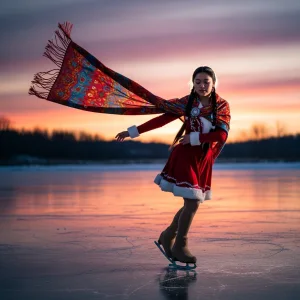 Winter skater example design
