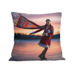 Personalized Peach Velvet Pillow Case Square Cushion Cover